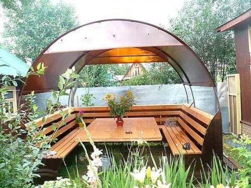 Беседка своими руками дешево. Крыша