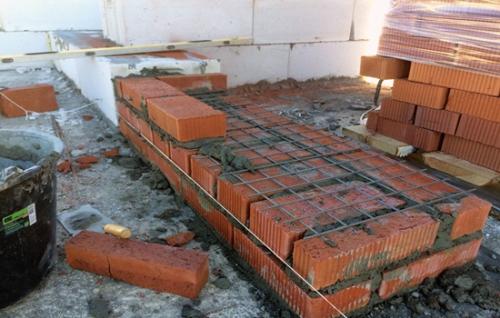 Кладка в один кирпич. Укладка «вприсык» и «вприжим»