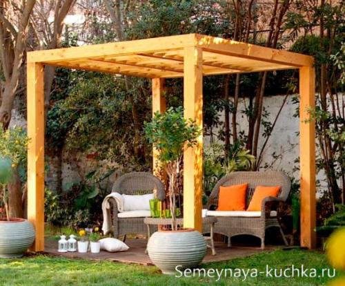 Беседки из дерева своими руками из подручных материалов. Дачные БЕСЕДКИ своими руками (20 вариантов).
