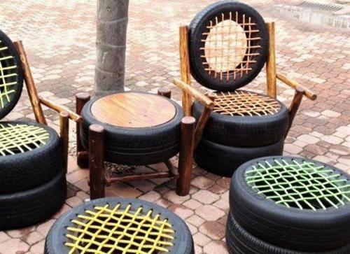 Садовая мебель своими руками из подручных материалов. Подходящие материалы