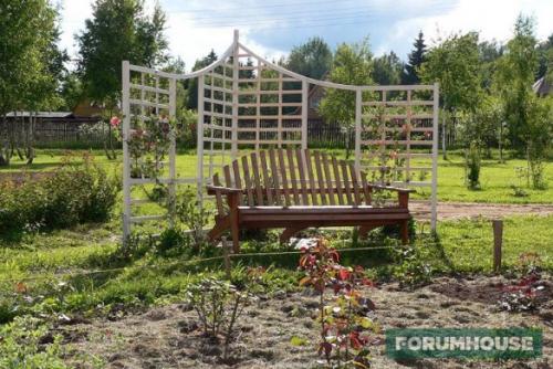 Пергола для роз из дерева. Деревянные шпалеры и перголы