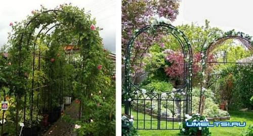 Арки для роз своими руками. Арка для плетистой розы своими руками