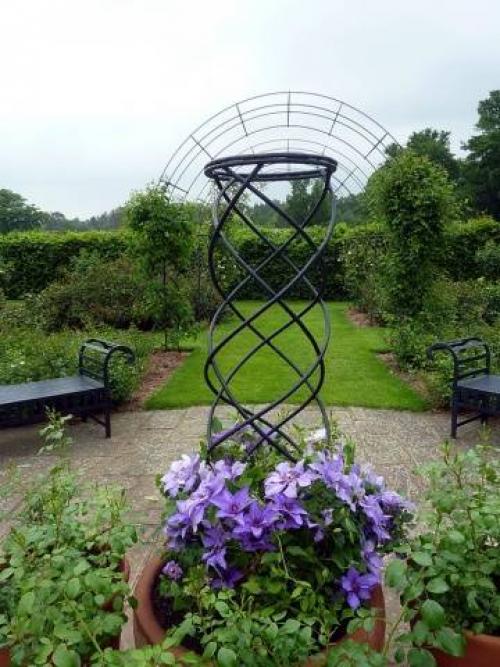 Опора для клематиса за 15 минут. Популярные типы шпалер и их изготовление