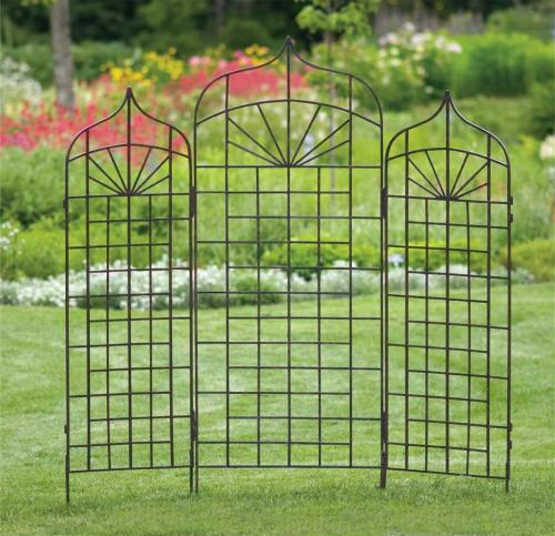 Ограждения для вьющихся растений. Материалы для изготовления шпалер