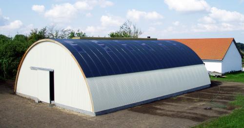 Арочная кровля из профнастила. Арочный профнастил