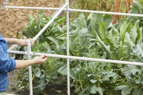 Опора для клематиса из пластиковых труб. Арки 07 Опора для клематиса из пластиковых труб. Арки 07