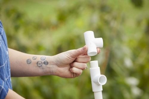 Опора для клематиса из пластиковых труб. Арки 06 Опора для клематиса из пластиковых труб. Арки 06