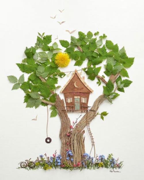 Картины из сухих растений. Картины из листьев и цветов своими руками: 70 идей