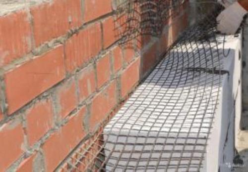 Армирование перегородок из кирпича. Способы армирования