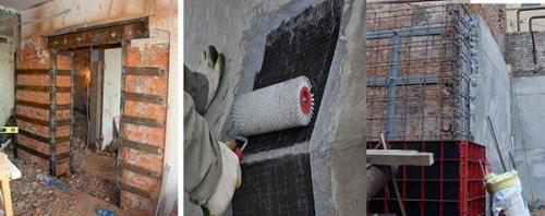 Укрепление кирпичной кладки в полкирпича. Проемы в стенах из кирпича 04 Укрепление кирпичной кладки в полкирпича. Проемы в стенах из кирпича 04