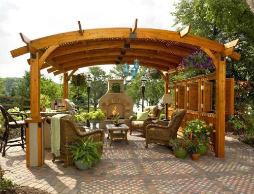 Строительство деревянной перголы своими руками. Изготовление перголы из дерева на садовом участке своими руками (с фото) 21 Строительство деревянной перголы своими руками. Изготовление перголы из дерева на садовом участке своими руками (с фото) 21