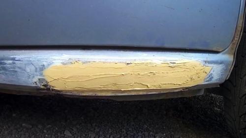 Как заделать дыру в пороге стеклотканью. Процесс ремонта гнилых порогов