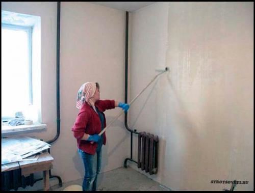Как шпаклевать неровные стены. Технология работы