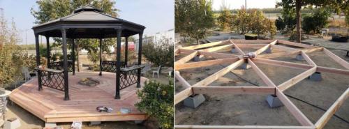 Беседка из дерева. Варианты постройки