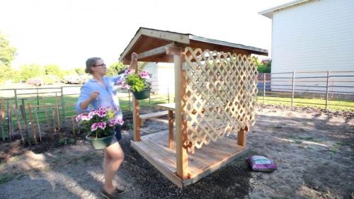 Беседка из дерева. Варианты постройки