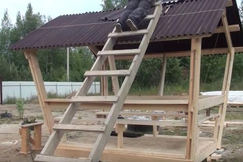 Беседка из дерева. Варианты постройки