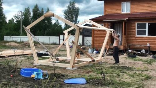 Как построить беседку своими руками из дерева. Процесс изготовления беседки