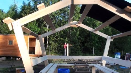 Как построить беседку своими руками из дерева. Процесс изготовления беседки