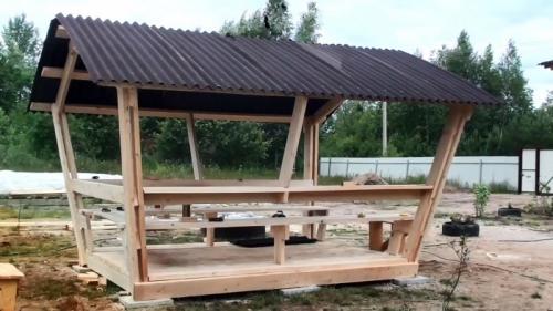 Как построить беседку своими руками из дерева. Процесс изготовления беседки