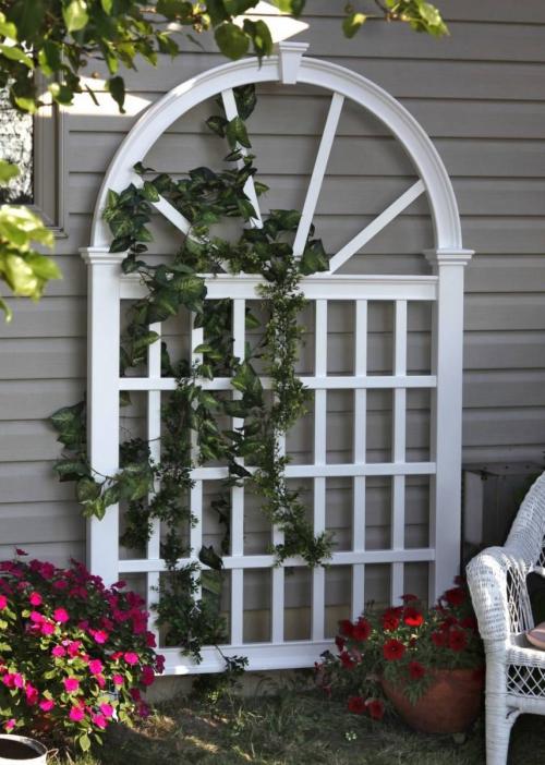 Из чего сделать шпалеру для вьющихся растений. Виды шпалер и какой материал лучше выбрать 06