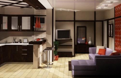 Снос стены между кухней и комнатой в панельном доме. Плюсы и минусы студии – причины популярности такой планировки