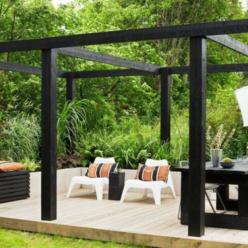 Пергола на даче своими руками. Металлическая арочная пергола 37