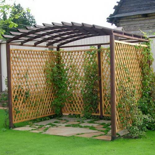 Пергола на даче своими руками. Металлическая арочная пергола 30