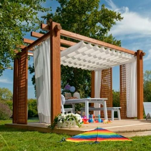 Пергола на даче своими руками. Металлическая арочная пергола 34