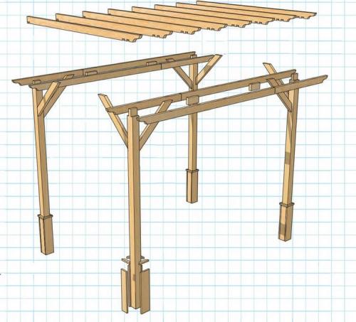 Пергола своими руками чертежи. Классическая средиземноморская пергола своими руками