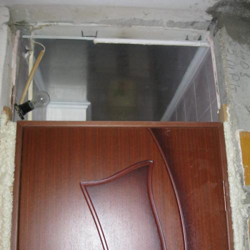 Как заделать дверной проем сверху. Заделка проема над дверью