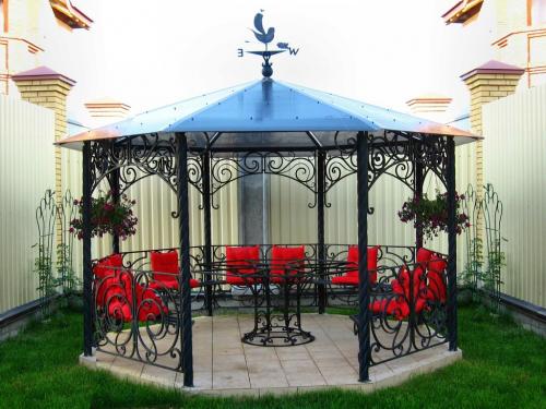 Виды беседок из металла. Достоинства металлических беседок