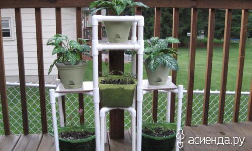 Опоры для растений из пластиковых труб. Применение труб ПВХ на даче + 10 идей