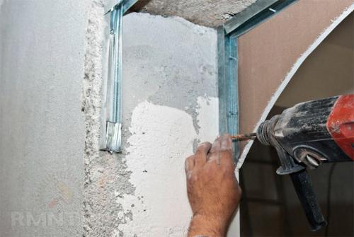 Процесс создания арки из гипсокартона в квартире своими руками. Каркас для арки из гипсокартона 04 Процесс создания арки из гипсокартона в квартире своими руками. Каркас для арки из гипсокартона 04