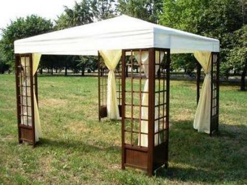 Красивые деревянные перголы и арки для дачного участка. Деревянная пергола своими руками 01