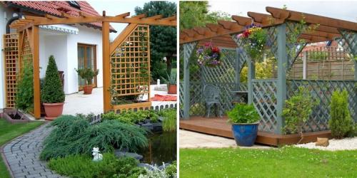Пергола для вьющихся растений. Как сделать деревянную перголу своими руками