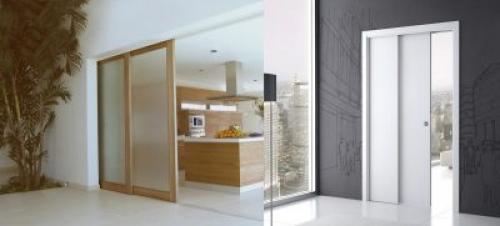 Монтаж раздвижных дверей в гипсокартонную перегородку. Механизм и аксессуары