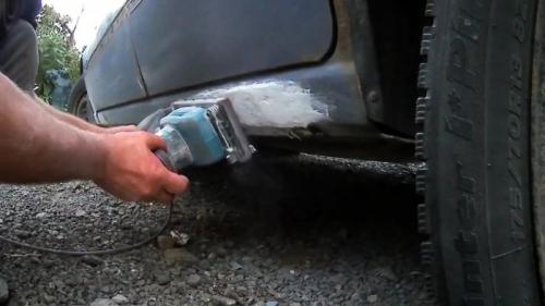 Ремонт порогов скотчем. Процесс ремонта гнилых порогов