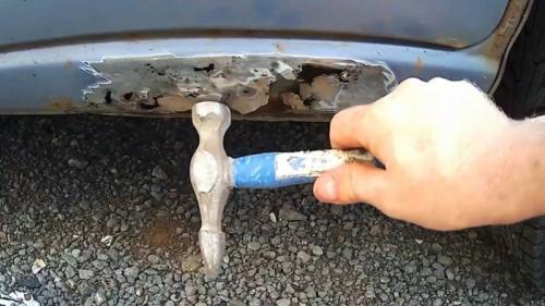 Ремонт порогов скотчем. Процесс ремонта гнилых порогов