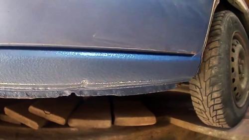 Ремонт порогов скотчем. Процесс ремонта гнилых порогов