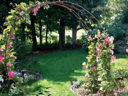 Создаем арку для плетистых роз своими руками из арматуры