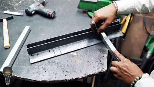 Листогиб своими руками из двух уголков. Последовательность действий