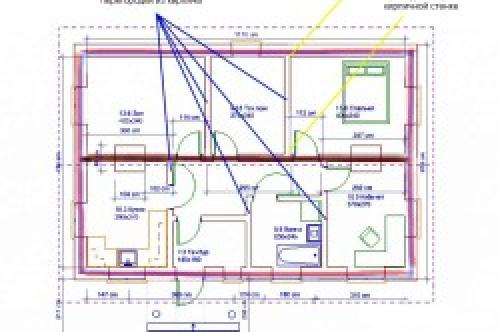 Кладка перегородки из кирпича. Подготовительные работы