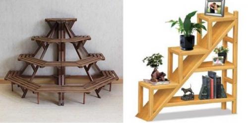 Подставка для цветов из дерева. Древесина