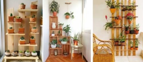 Подставка для цветов из дерева. Древесина