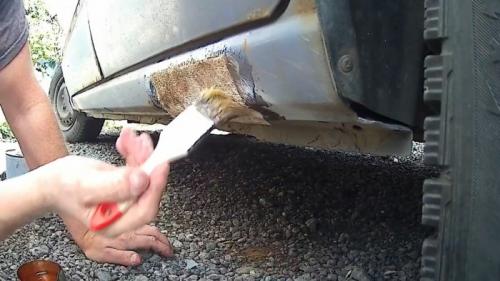 Как спрятать гнилые пороги. Процесс ремонта гнилых порогов