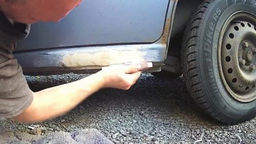 Бюджетный ремонт порогов. Процесс ремонта гнилых порогов