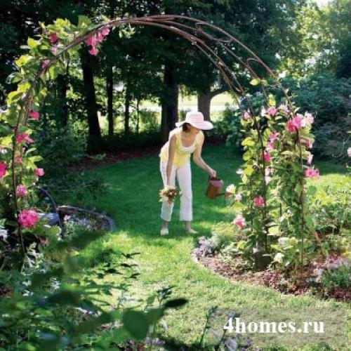 Металлическая арка своими руками. Как построить садовую арку своими руками?