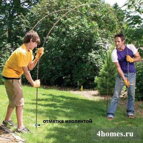 Металлическая арка своими руками. Как построить садовую арку своими руками?