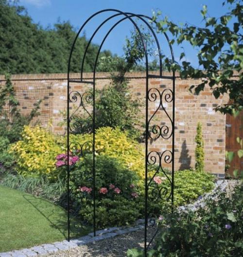 Садовые арки из роз и других цветов. Фото: вьющаяся роза 05