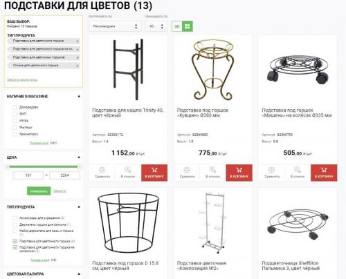 Кронштейн для цветов Леруа. Каталог подставок для цветов в Леруа Мерлен – фото и цены